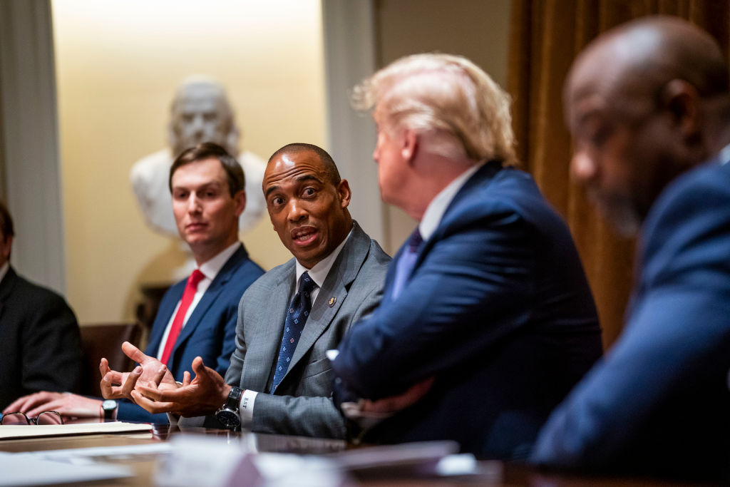 President Trump Meets In Cabinet Room To Discuss Opportunity Zones