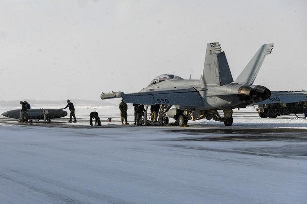 EA-18G Growler at Naval Air Facility Misawa