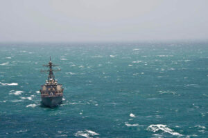 USS Stethem transits the Arabian Sea
