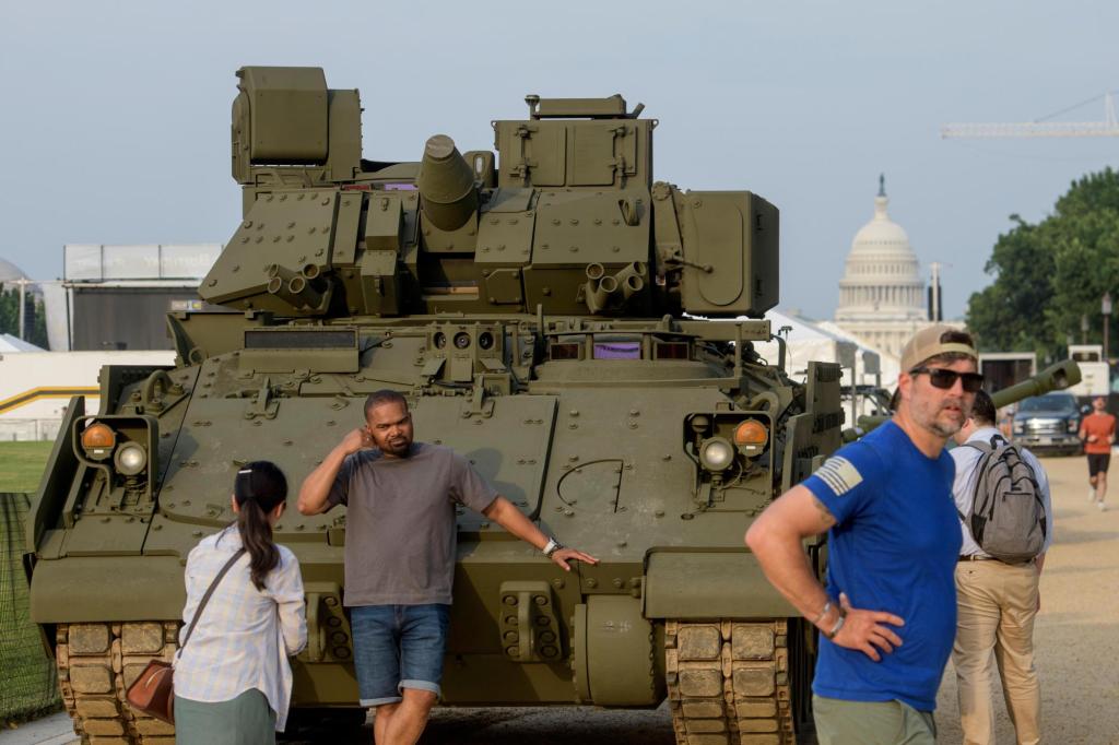 Trump gets chance to top France with military parade in DC