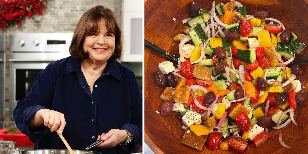 Ina Garten's Greek Panzanella Salad Is an Easy Summer Recipe