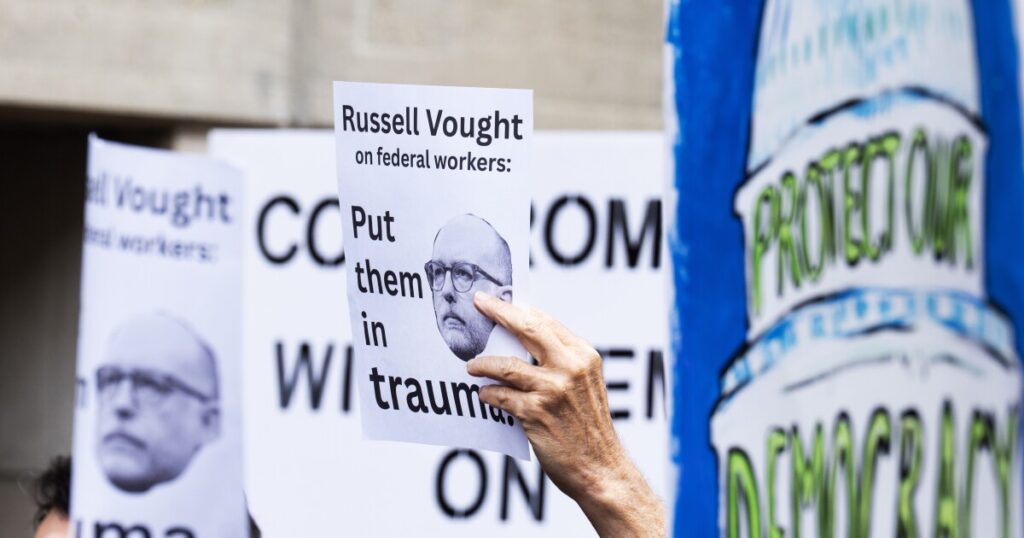 Fight over government layoffs continues as shutdown drags on