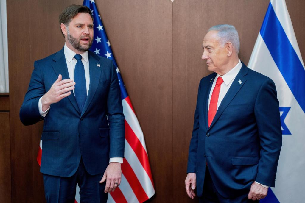 Israel 'not a protectorate' of US, Netanyahu says before Vance meeting