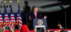 Trump gives speech about military