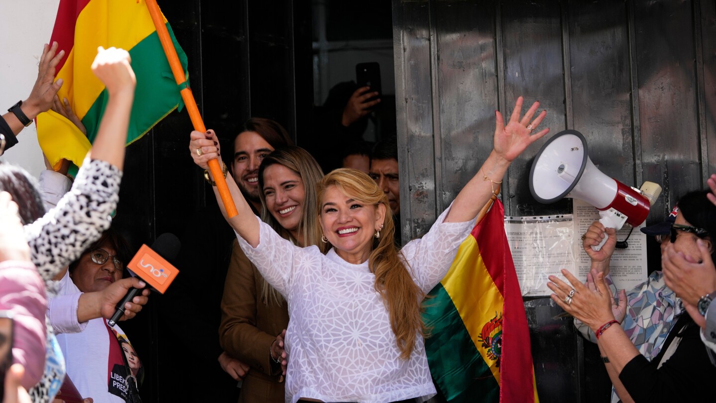 Bolivia's former interim president Áñez released from prison