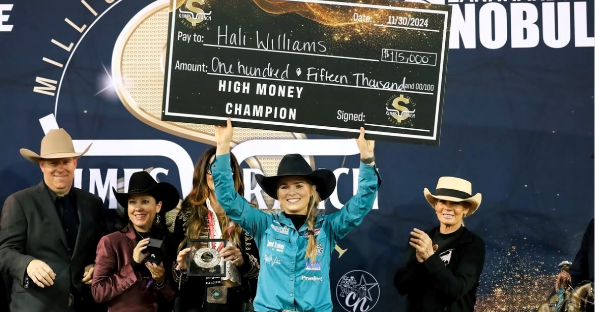 This 21-year-old is one of the top breakaway ropers in the world. She plans to defend her title