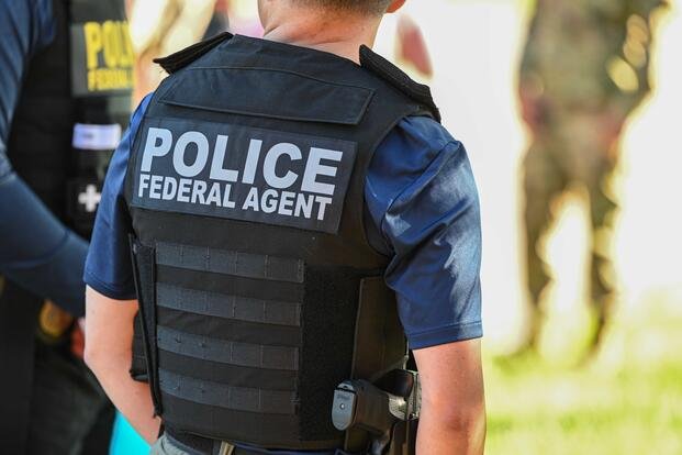 Back of Air Force agent for special investigations