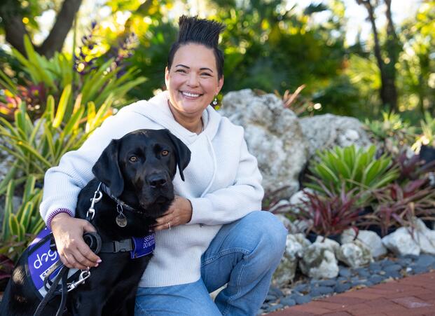 Gold Star Family Receives Life-Changing Gift Through Service Dogs