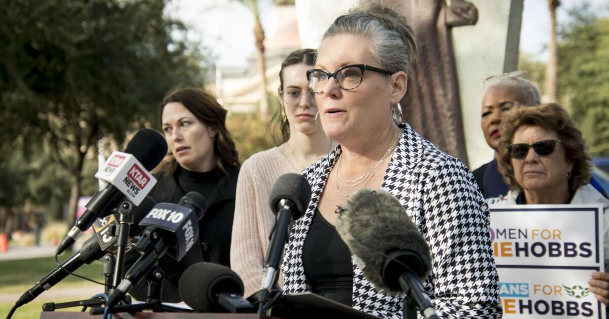 Even after Arizona constitutional amendment, abortion is still a campaign issue, Gov. Hobbs says