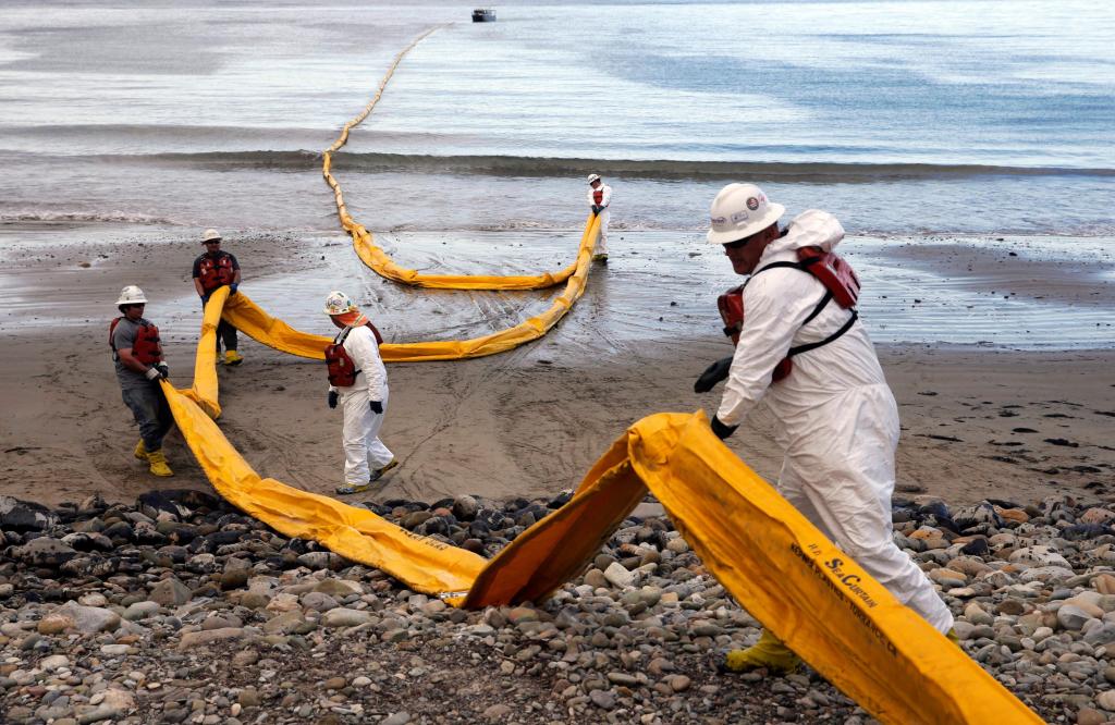 California sues the Trump administration over plans to restart oil pipelines along the coast