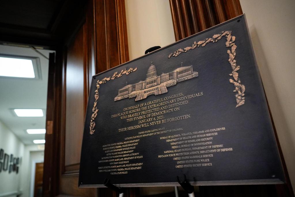 After delays, the missing Jan. 6 plaque will be displayed at the Capitol