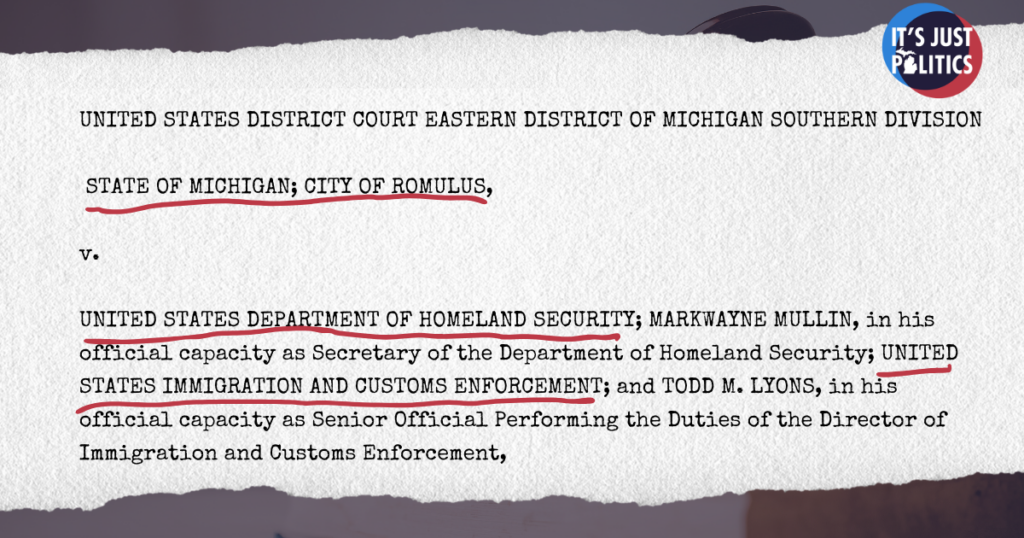 Michigan sues to stop ICE detention center in Romulus
