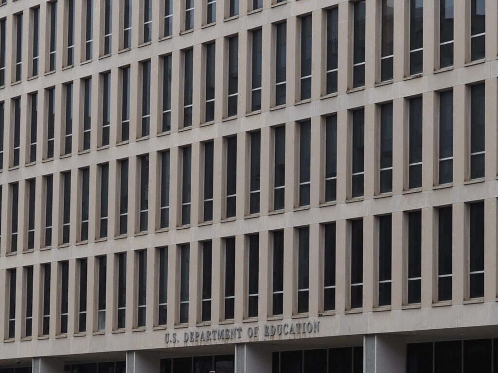 The U.S. Department of Education on Feb. 20, 2026. (Photo by Shauneen Miranda/States Newsroom)