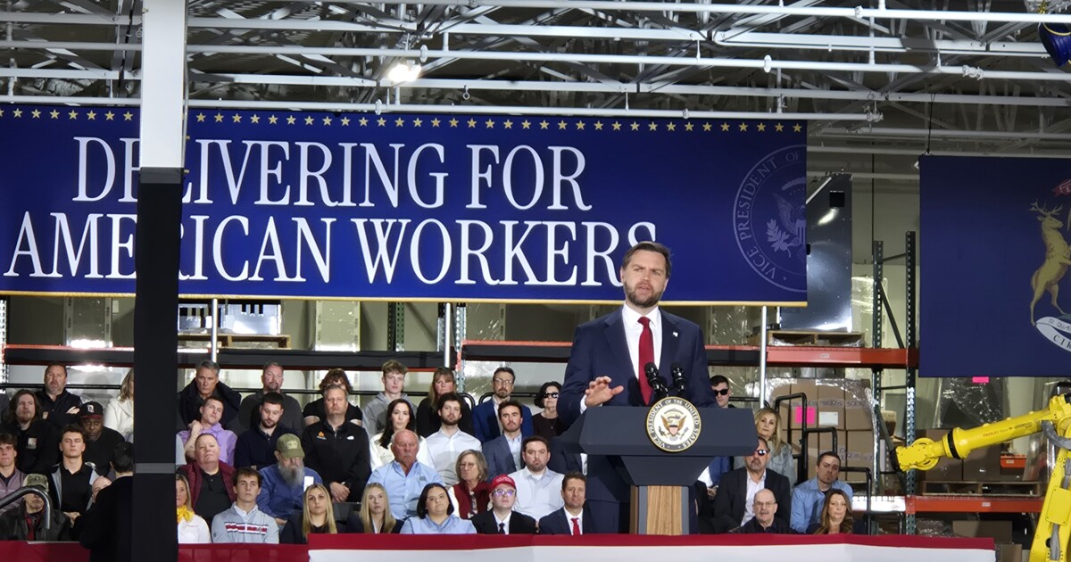 Vance defends Trump agenda in Michigan