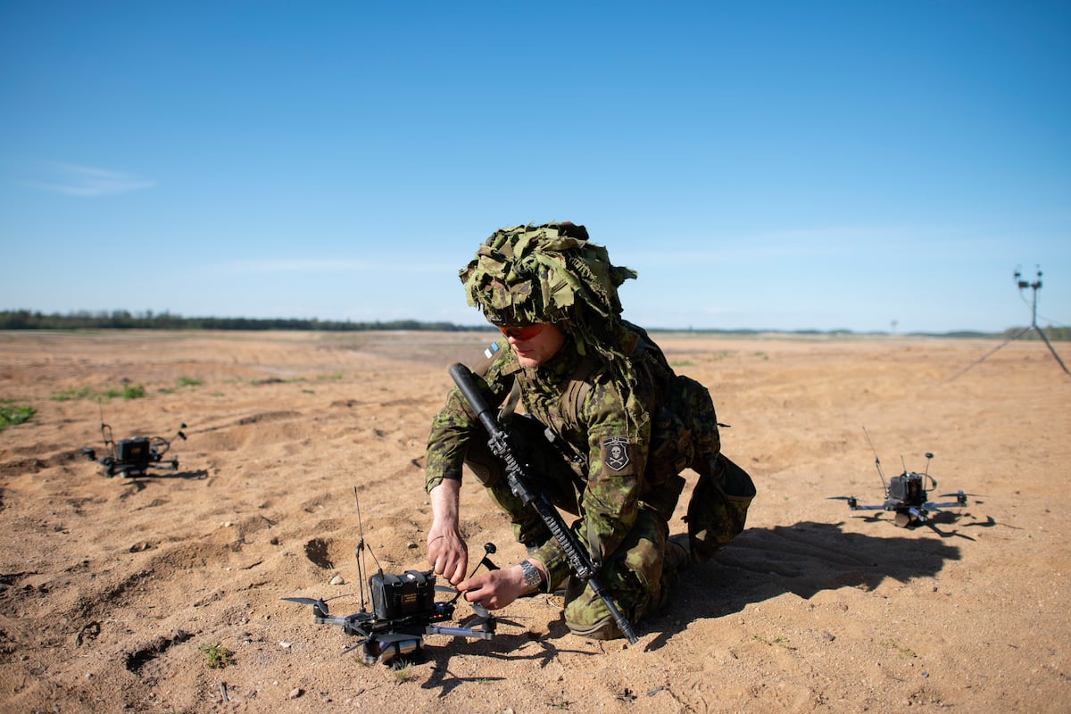 Estonia raids combat-vehicle funds to buy more drones, air defenses