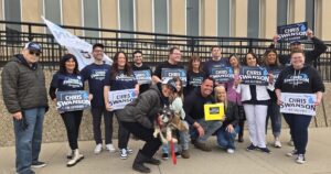 Chris Swanson files nominating paperwork in campaign for governor