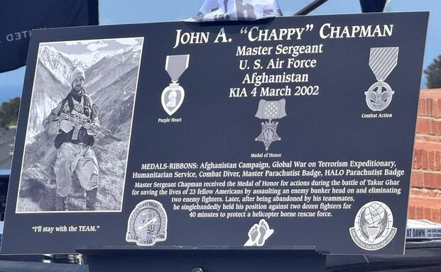 Plaque on Mount Soledad Memorializes Medal of Honor Hero