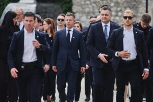 Hungary's Prime Minister Magyar is visiting ally Poland