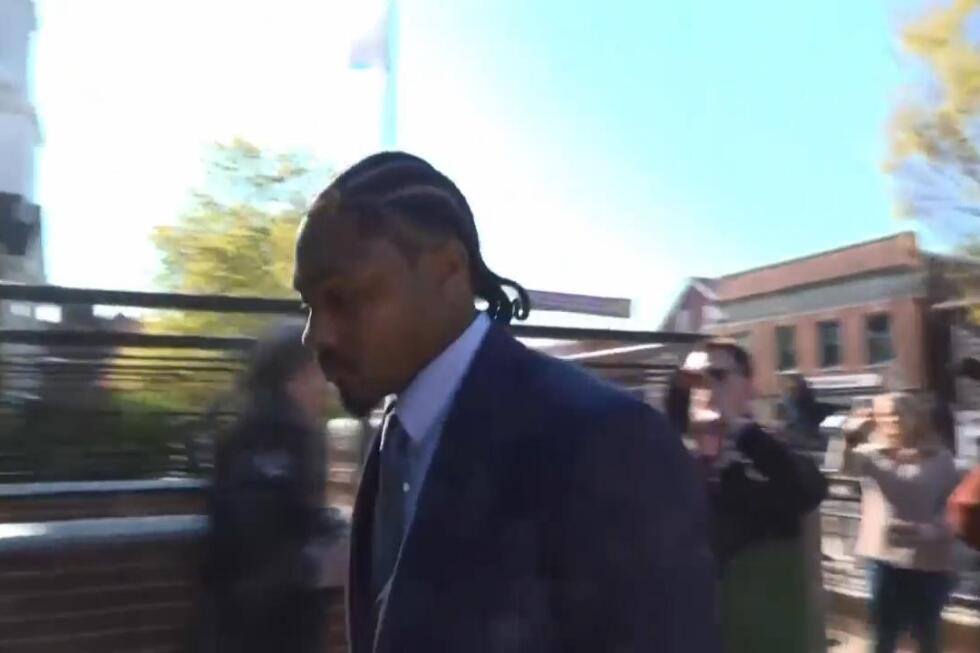 Former Patriots receiver Stefon Diggs arrives in court for assault trial - AP News