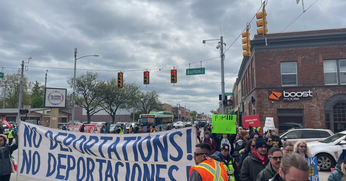 May Day marchers call for immigrant protections