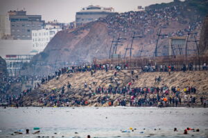 60,000 migrants crossed into Spanish territory of Ceuta