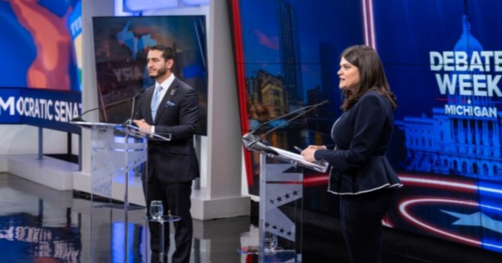Stevens' pragmatism takes on El-Sayed's progressivism in Michigan Senate debate