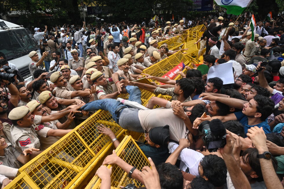 Police crack down on India's youth-led 'cockroach' movement during march