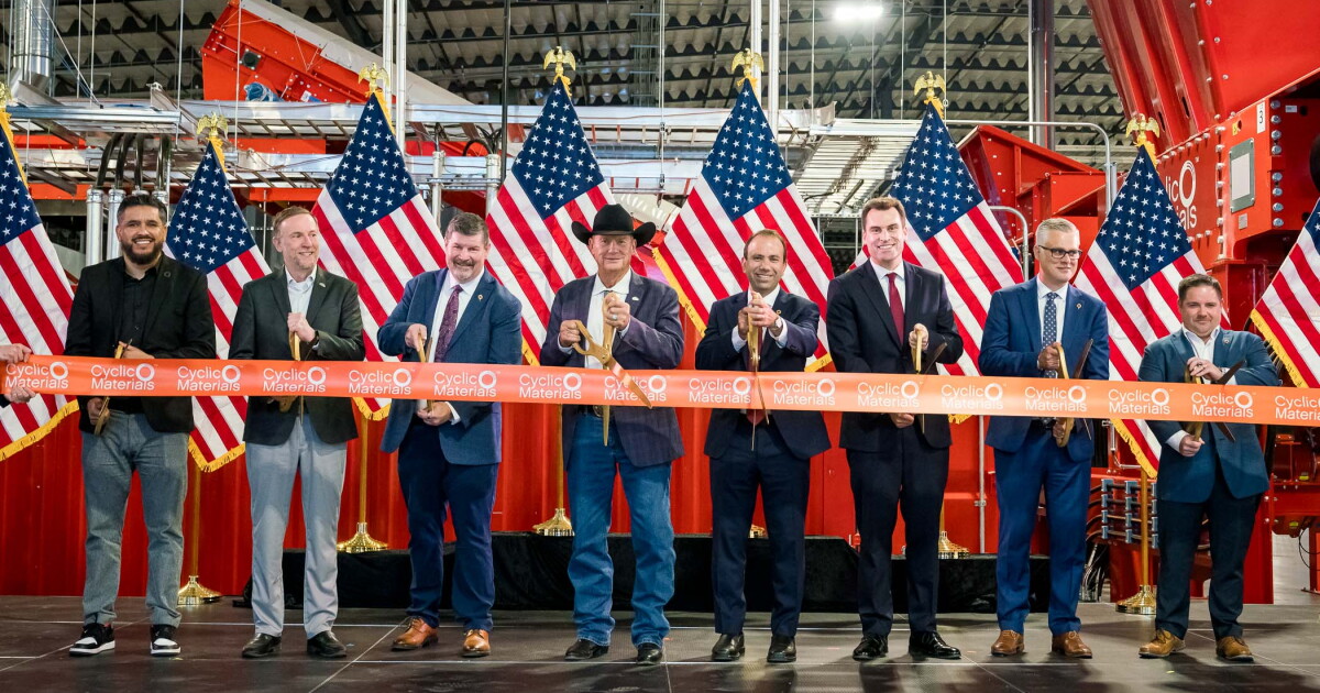 Cyclic Materials launches Mesa recycling facility to supply Arizona’s tech sector