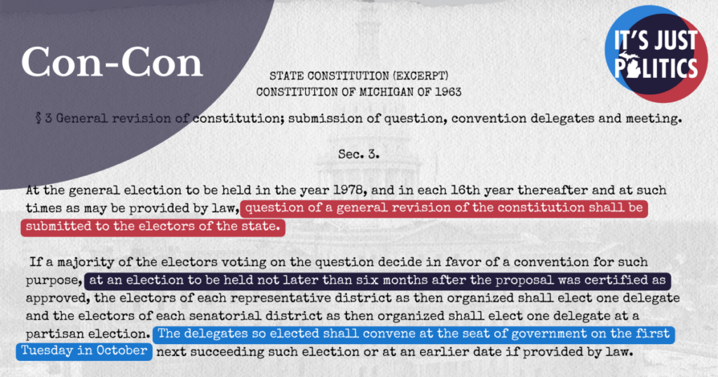 A vote to completely rewrite Michigan’s Constitution? What to know about the “Con-Con.”