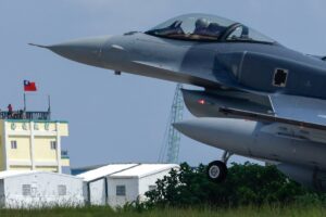 Taiwan’s first two F-16V fighter jets arrive to bolster defenses against China